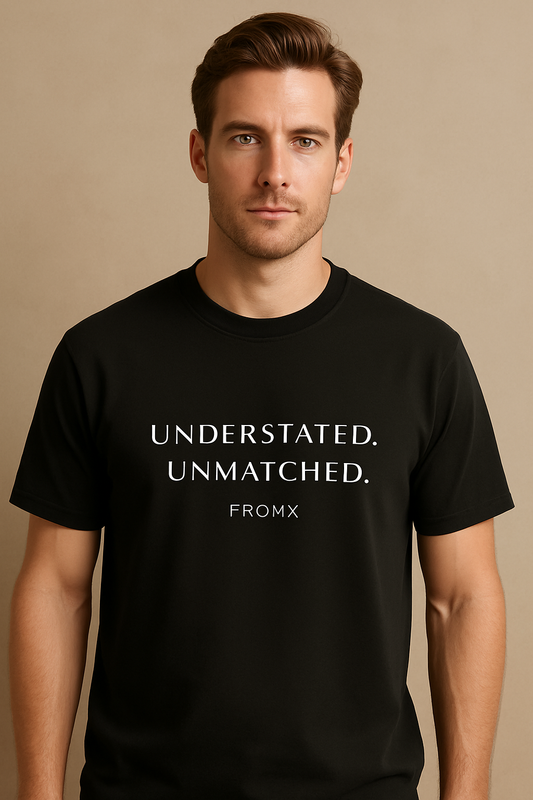 FROMX Premium Typography Tee – Understated. Unmatched.